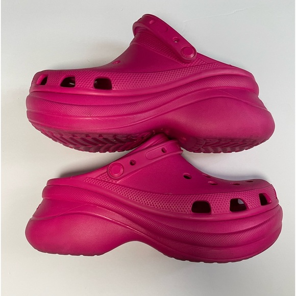 platform pink crocs size 11 in women - Picture 2 of 5